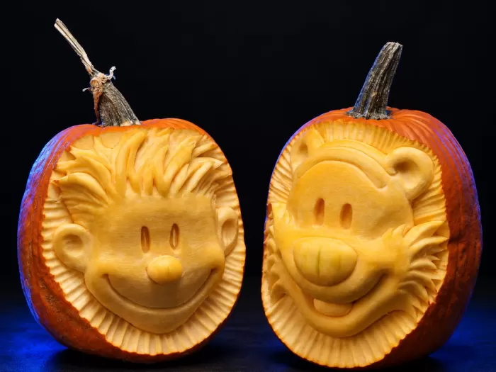 Carved pumpkin, Oct 2013
