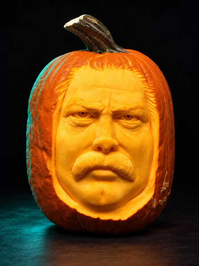 Carved pumpkin, Oct 2015