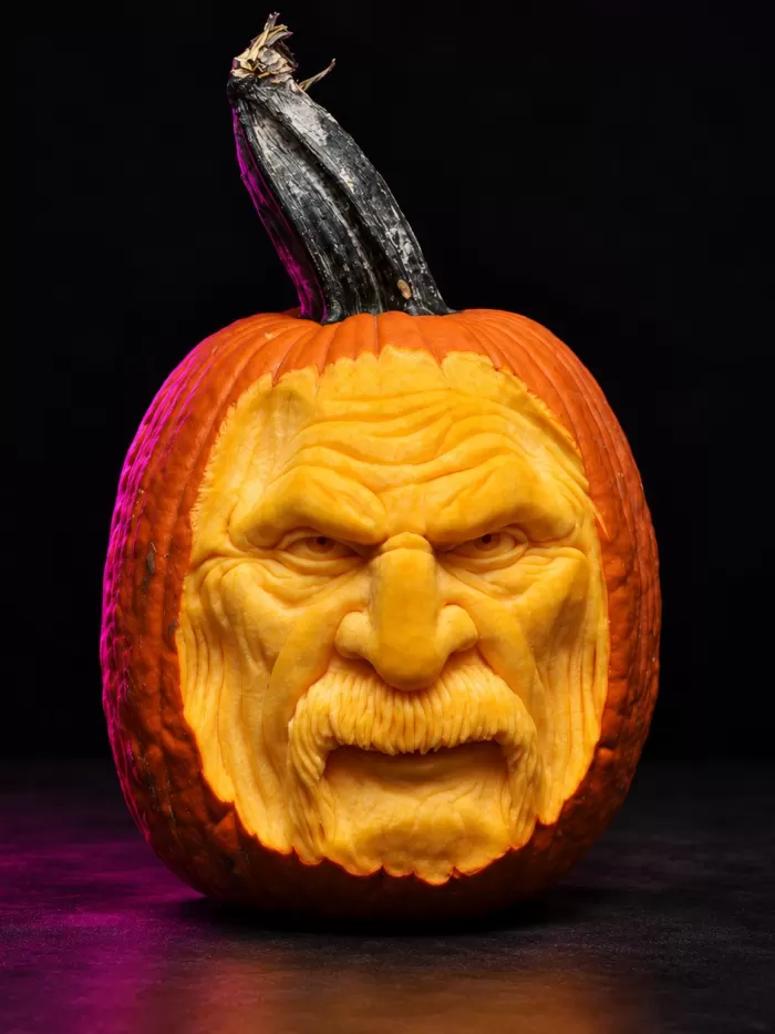 Carved pumpkin, Oct 2018