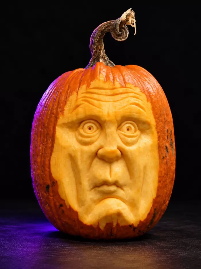 Carved pumpkin, Oct 2020