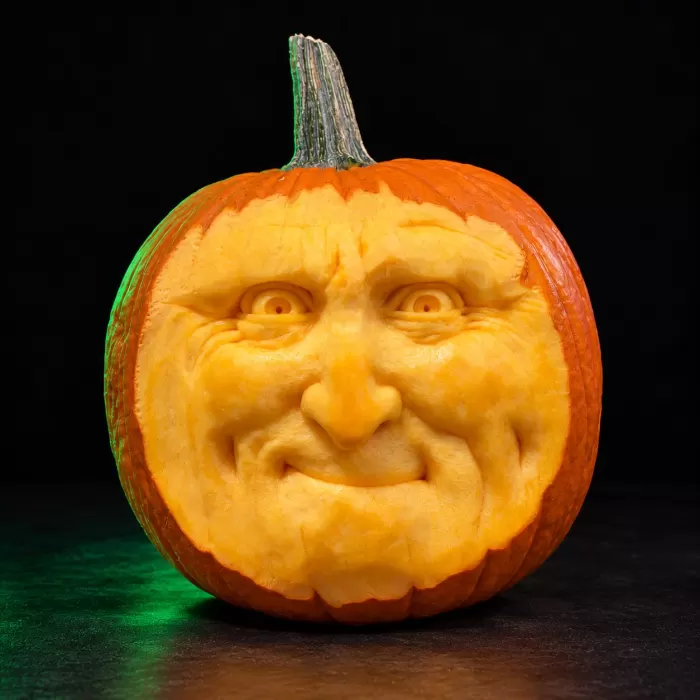 Carved pumpkin, Oct 2022