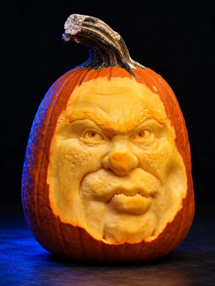 Carved pumpkin, Oct 2023