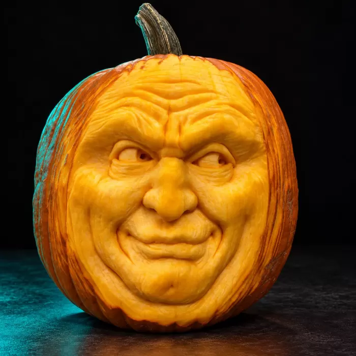Carved pumpkin, Oct 2025